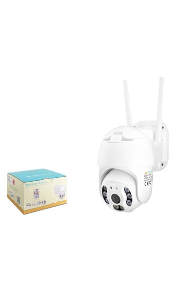 HADRON X5-Tech RX-88AI Wi-Fi Speed Dome iP Güvenlik Kamerası 2MP iCSee - Beyaz