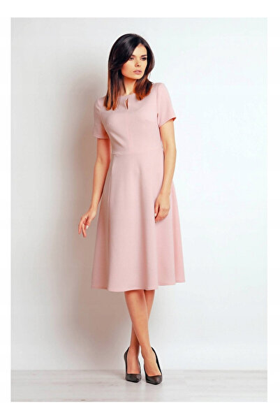 OEM Midi Dress, Size M, Elegant Style, Structural Knit Material, Midi Length,...