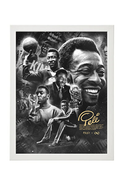 Boomah Accessories Pele Brazil Legend Autographed Poster with Frame 30x40cm