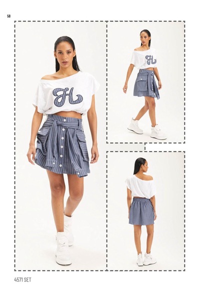 H4 Skirt Blouse Design Set