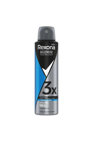 Rexona Deodorant Men Maximum Protection, Cobalt Dry, 150 ml