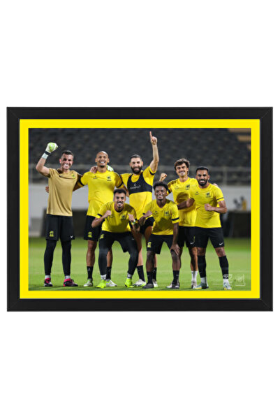 Boomah Accessories Al Ittihad Club Players Poster with Frame 30x40cm