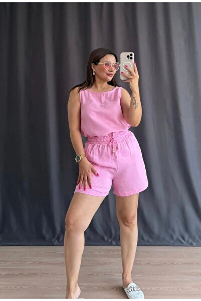LİFERA Muslin Blouse and Shorts Set