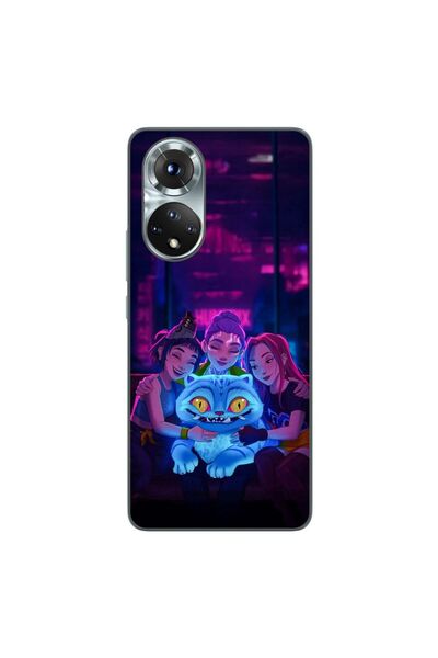 OEM Husa compatibila cu Honor 50 Silicon Gel Tpu Model KPop Demon Hunters Hap...