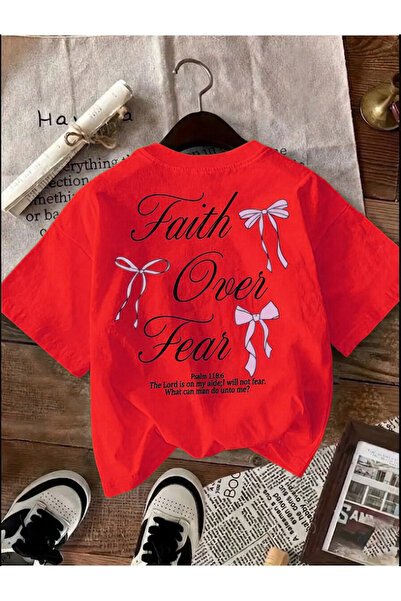 uyguntarz Fear over Faith Printed Design Tshirt