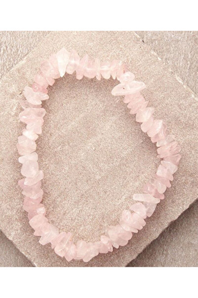 Zodyak Doğal Taş سوار نسائي عصري من الكوارتز الوردي المكسور