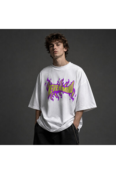 Nulivez Oversize Unisex Printed T-Shirt – Nevermind Graphic Printed Streetwea...