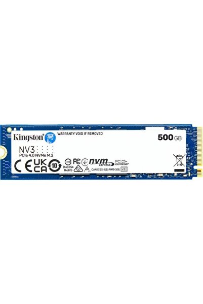 Kingston Solid-State Drive (SSD) NV3, 500GB, PCI-Express 4.0 x4, M.2, SNV3S/500G