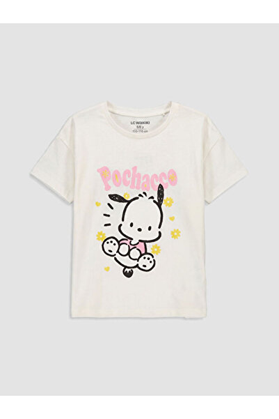 LC Waikiki Tricou pentru fete cu imprimeu Pochacco cu guler Roba Zero, Sparkl...