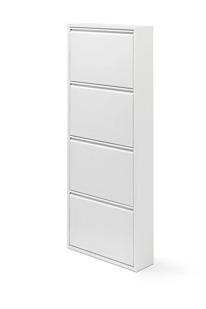 Bella Metal shoe cabinet with 4 doors
