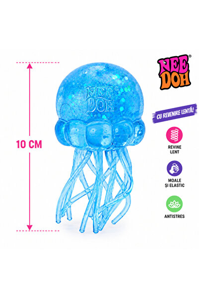 Needoh JELLY SQUISH Meduza ANTISTRESS 10 cm, cu revenire lentă