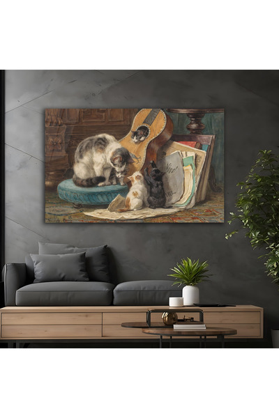 NERZEN HOME Müzisyenler II Premium Dekoratif Cam Tablo