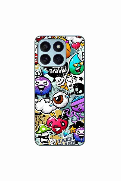 OEM Husa compatibila cu Honor X8b Silicon Gel Tpu Model Pop Art Graffiti