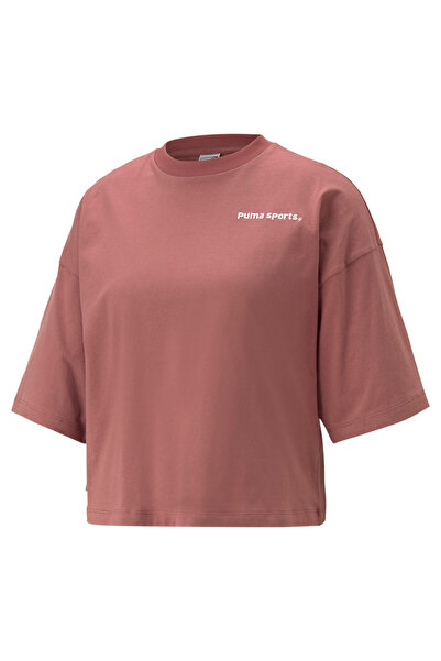 Puma Women TEAM Graphic Tee - Purple