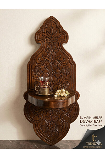 kıyıklık cnc mach Ahşap Oyma Duvar Rafı/Şamdanlık