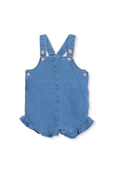 ebebek Hello Baby HelloBaby Kız Bebek Kısa Tulum Düğmeli Modelli Yaka Atlet R...