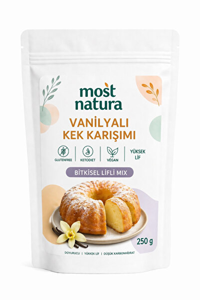 MOST NATURA Ketojenik Bitkisel Lifli Vanilyalı Kek Unu 120g