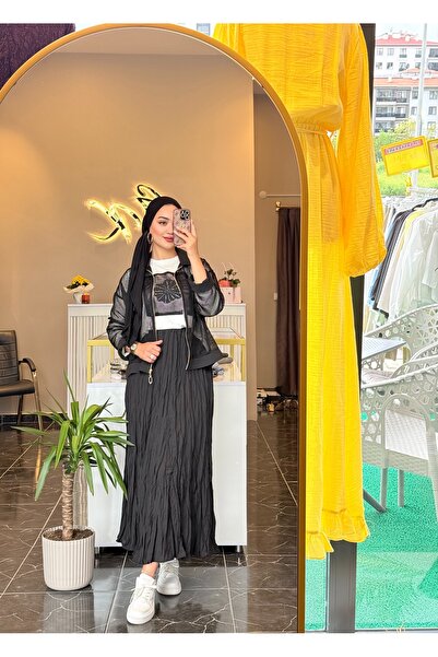 Gizem Karademir Boutique File Ceketli Üçlü Takım