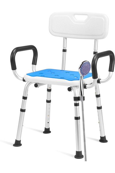 Careboda Aluminum bath/shower chair, height adjustable in 6 levels, with back...
