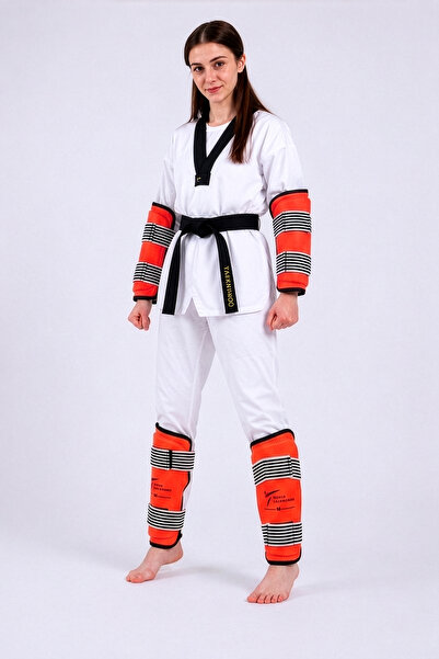 Titan Spor Taekwondo, Kick Boks, Karate, Savunma Sporları Kol Kaval Koruyucu Neon Turuncu Özel Model