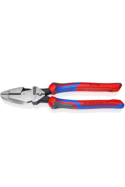 Knipex 09 12 240, Πένσα ατσαλοσύρματος, Lineman's Pliers, με ρυτίδωση, 240mm