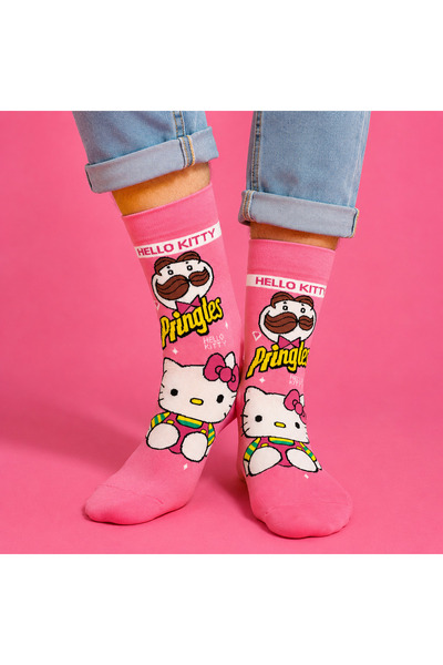 Çorap Kurdu Chips Patterned Colorful Unisex Socks