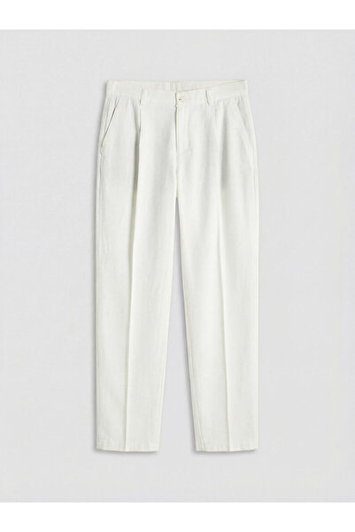 LC Waikiki New season white regular fit men's pleated trousers from güli̇s gi...