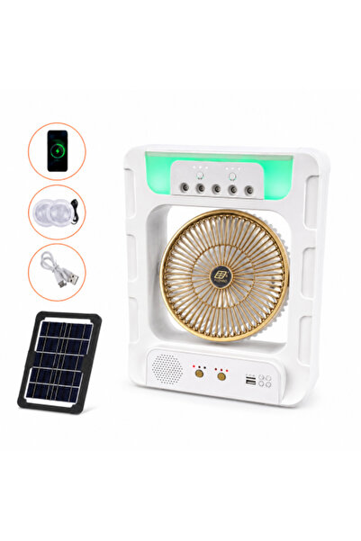 Generic Solar mist fan with mist and Bluetooth speaker