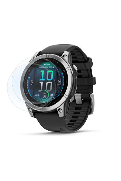 Phonextra واقي شاشة نانو 9H متوافق مع جهاز Garmin Fenix ​​E 47mm، قطعتين، حما...