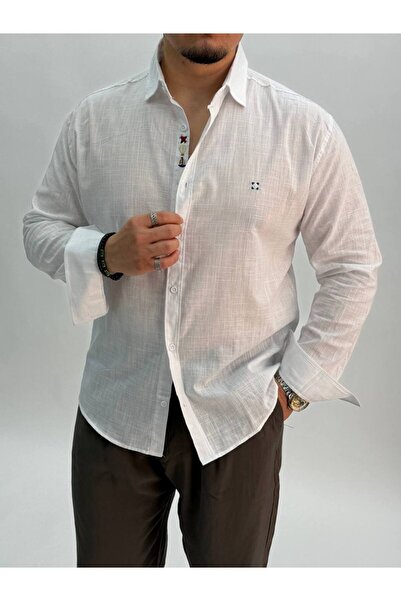 BYATA MENS STYLE Men's Embroidered Regular Shirt