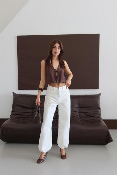 LACARINO 8283 Women's Elastic Cuff Trousers