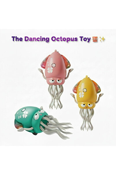 Dancing Squid Electric Toy with LED Lights & Music | USB Rechargeable