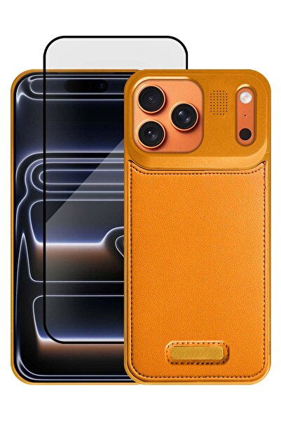 CATANES 2 Packs Leather Aluminum Alloy Metal Case for iPhone 17 Pro Max - wit...