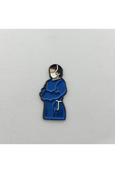 kipfy Surgeon Doctor Enamel Lady, Blue Scrubs Design, Novelty Lapel Badge, Me...