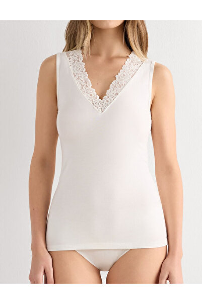 Evendi Tank top, Ecru