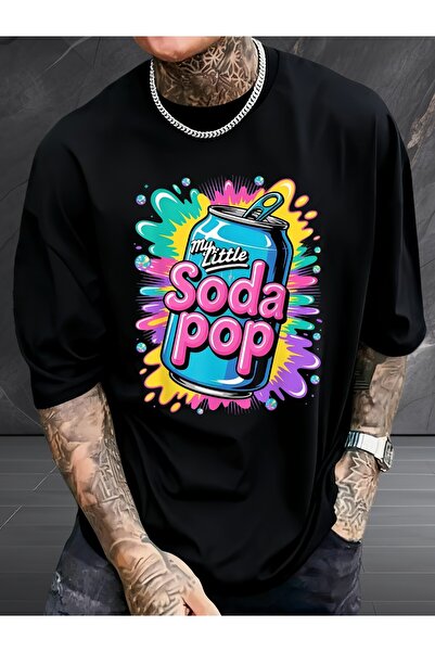 yiou trendy clothing تي شيرت رجالي بنمط ريترو سودا