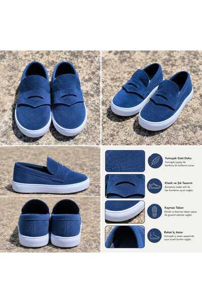 UmBaby Baby Suede Loafer Shoes Non-Slip Sole Lightweight Comfortable Daily Fi...