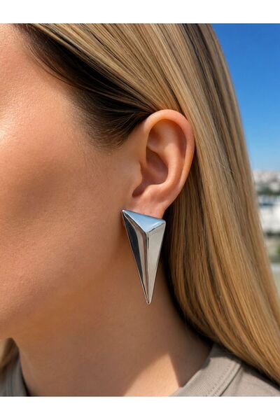 Charmist Steel Basic Asymmetric Earrings