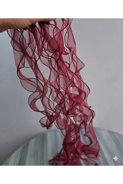 DUCK HOBY Frilly Tulle Organza Ribbon 2 Mt (7cm X 2Mt), Flower Material, Brid...