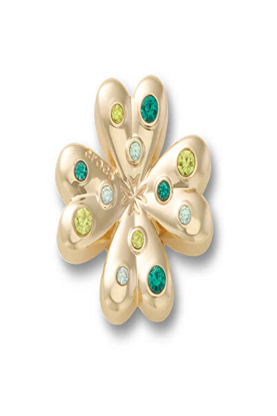 Jibbitz Gold SMT Gem Clover Unisex 10017720_1