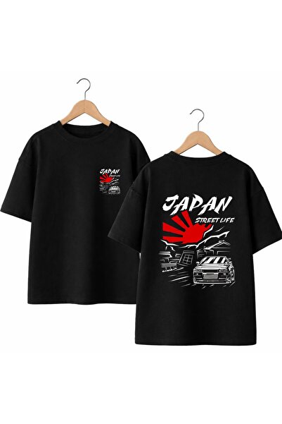 playwear Joban Life Back and Front Chest Printed 100% Cotton Oversize Loose R...