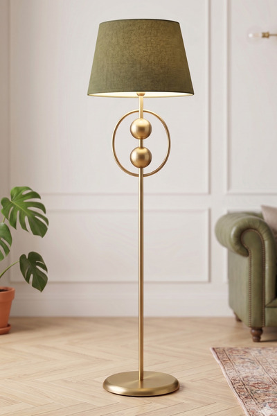 Vinner Modern Statik Eskitme Gold Lambader Salon Tipi Tasarım 2 Küre Detaylı ...