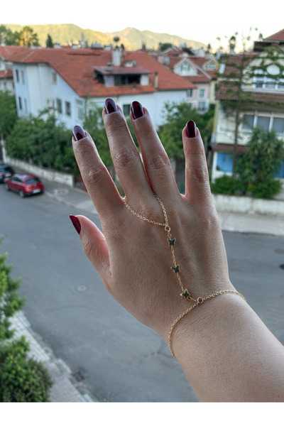 3 Kelebek 14K Şahmeran Bileklik