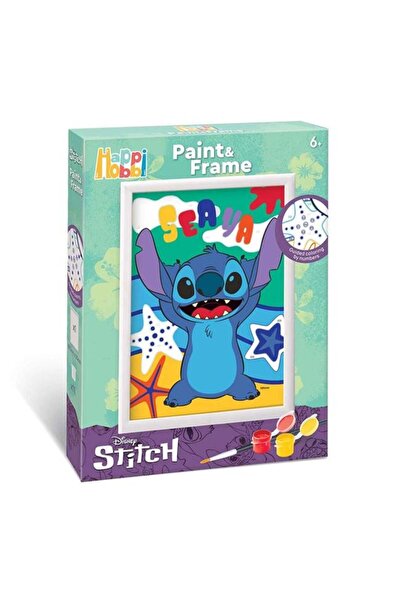 Disney Jumbo Stitch Painting by Numbers and Frame Set