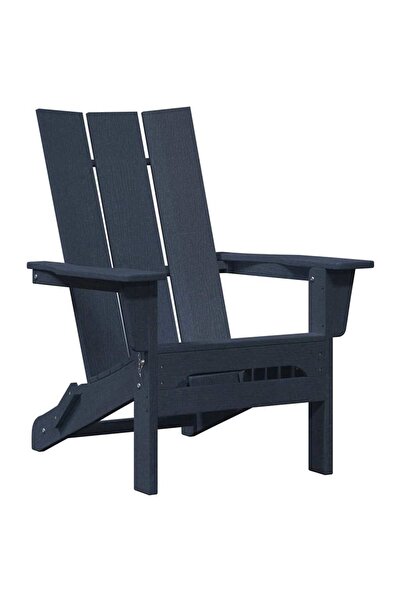 vidaxl Scaun pliabil Adirondack Albastru marin 80,5 x 74,5 x 92 cm