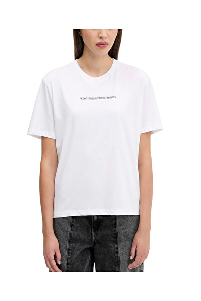 Karl Lagerfeld Γυναικείο T-shirt Λευκό Jeans A3W17039-100 WHITE