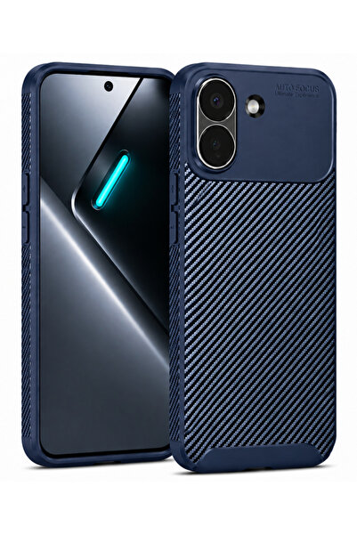 UnDePlus Xiaomi Poco X8 Pro Kılıf Karbon Silikon Case
