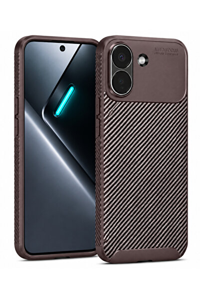 UnDePlus Xiaomi Poco X8 Pro Kılıf Karbon Silikon Case