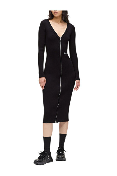 Karl Lagerfeld Γυναικείο Φόρεμα Μαύρο Jeans A4W13011-999 BLACK