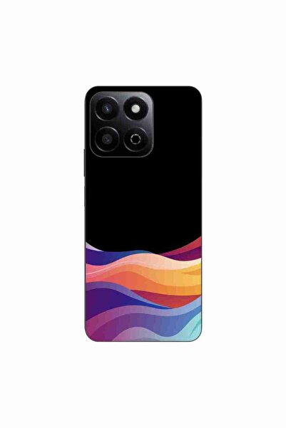 OEM Θήκη συμβατή με Honor 200, από έξυπνο σιλικόνης τζελ TPU, σχέδιο Νέον Κύματα